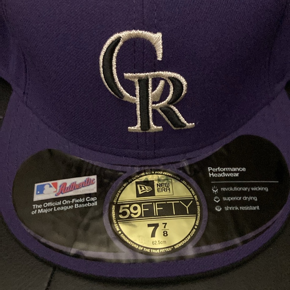 New Era Purple Colorado Rockies Baseball Cap - Picture 2 of 4